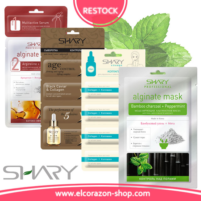 SHARY Face Masks and Serums restock!