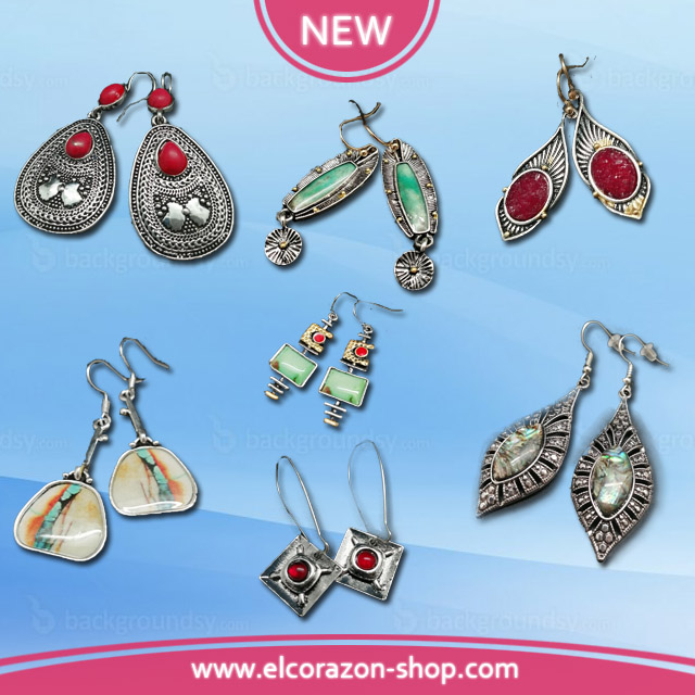New ethnic style earrings!