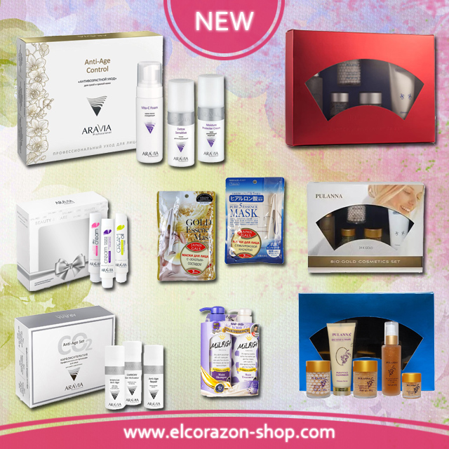 Cosmetic sets for face, body and hair care
