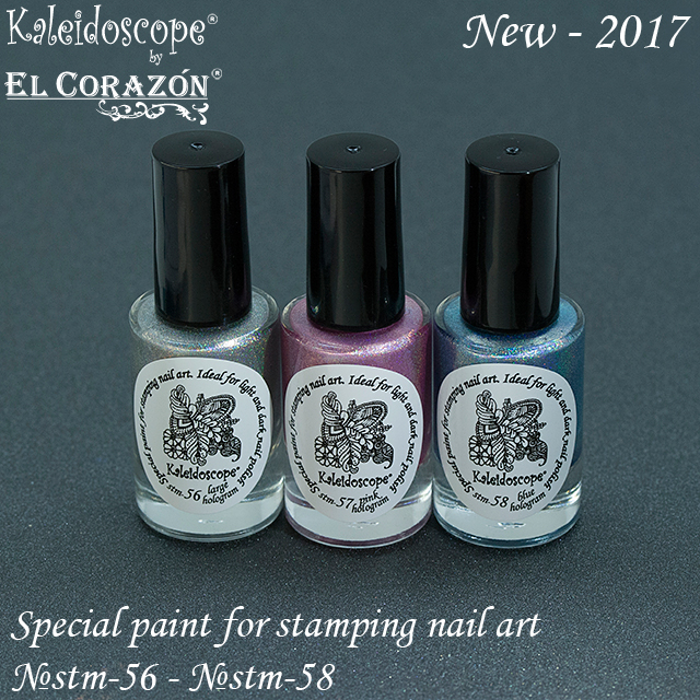 New! Kaleidoscope by El Corazon holographic stamping nail polishes!