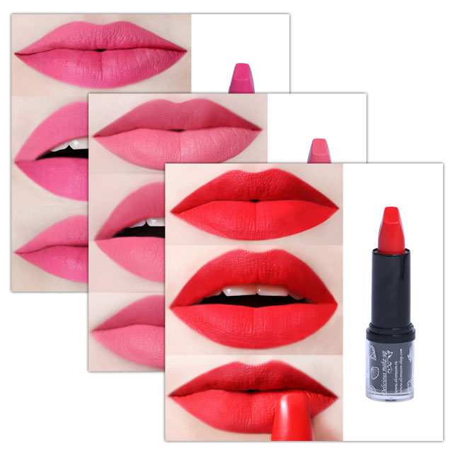 New photos of El Corazon Matte Mineral lipstick on lips!