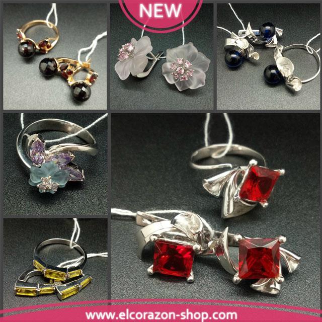 New jewelry made of silver and natural stones!