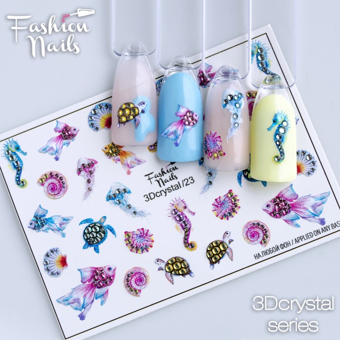 New Fashion Nails Water decals 3D!