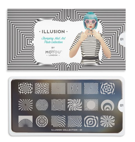 картинка MoYou London Illusion №01 Пластина для стемпинга от магазина El Corazon