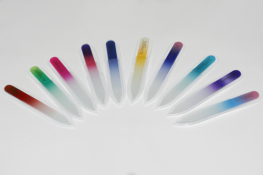 картинка El Corazon Пилка для ногтей хрустальная 90 мм (Цветная) от магазина El Corazon