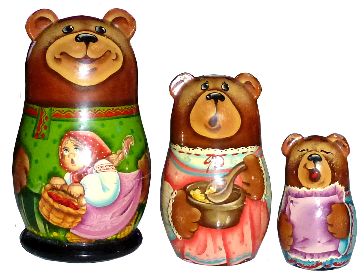 картинка Матрешка "Три медведя" 031110 от магазина El Corazon