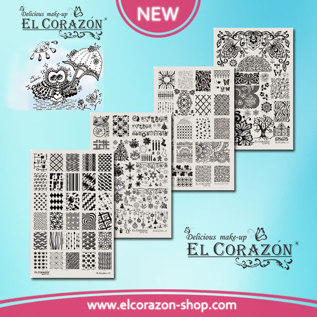 New big stamping plates from El Corazon !!!