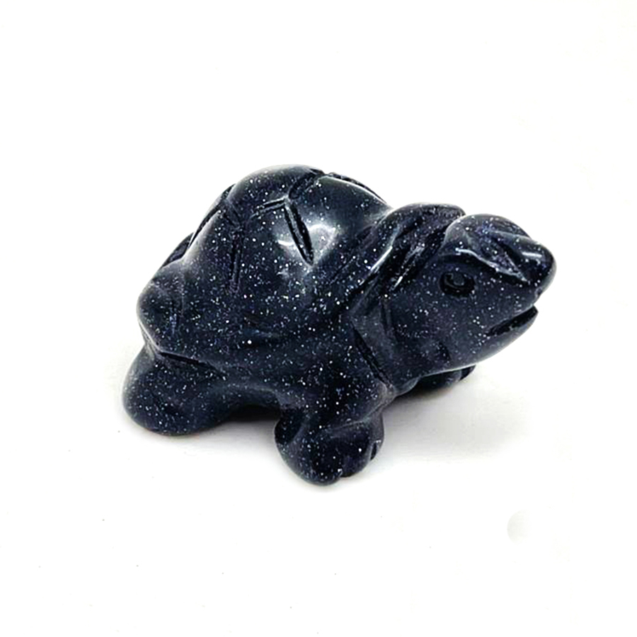 картинка "Черепаха-оберег" Сувенир Elit из натурального камня авантюрин синий Sr-Turt-14 от магазина El Corazon