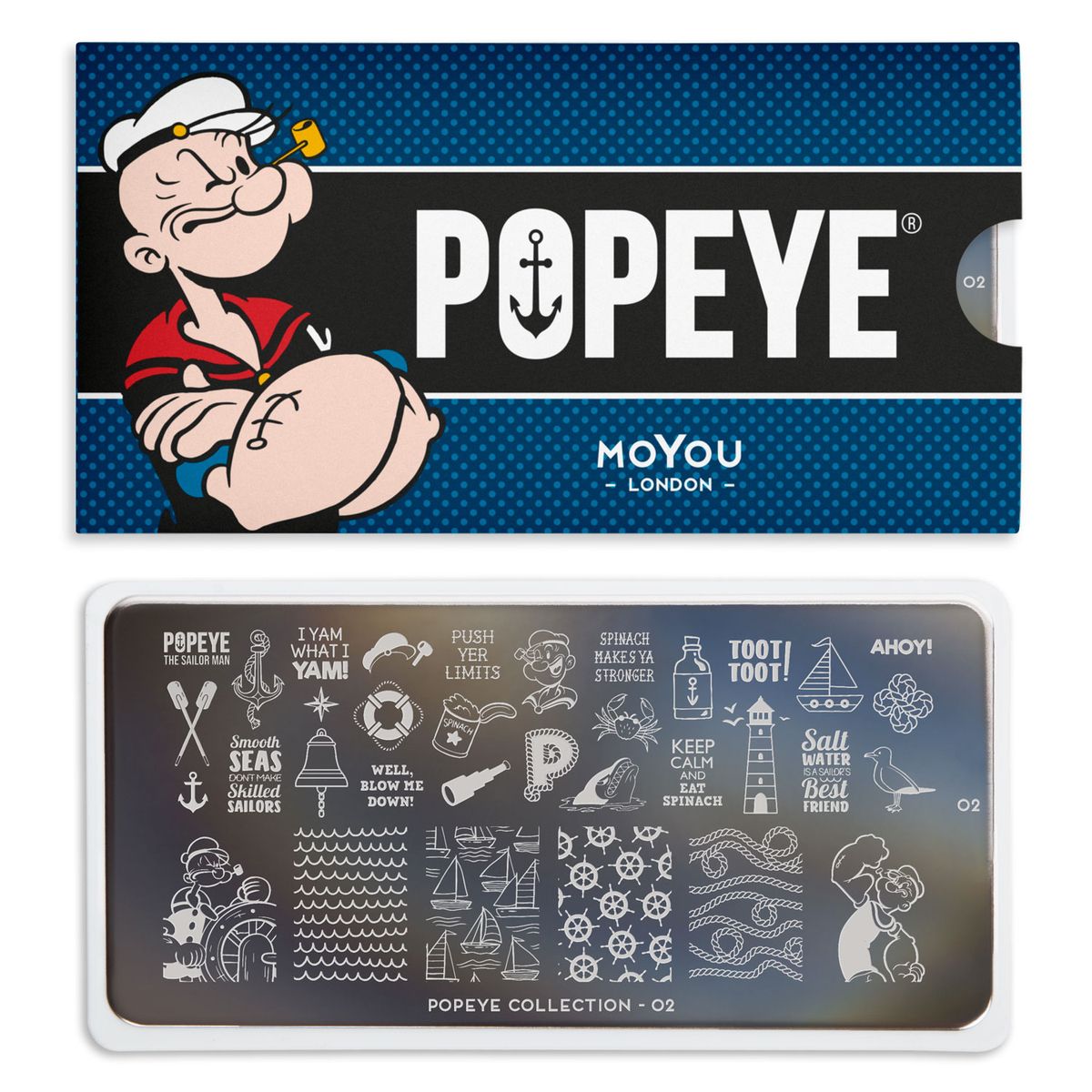 картинка MoYou London Popeye №02 Пластина для стемпинга от магазина El Corazon