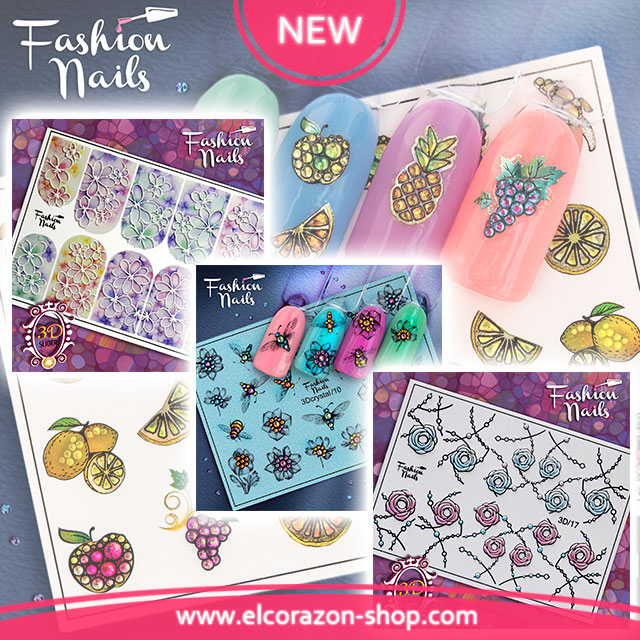 New! Fashion Nails - 3D Water decals!