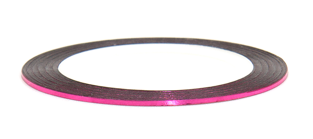 картинка El Corazon Лента (скотч) для дизайна ногтей №1013 металлик, розовый, 1 мм от магазина El Corazon