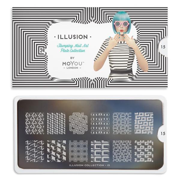 картинка MoYou London Illusion №15 Пластина для стемпинга от магазина El Corazon