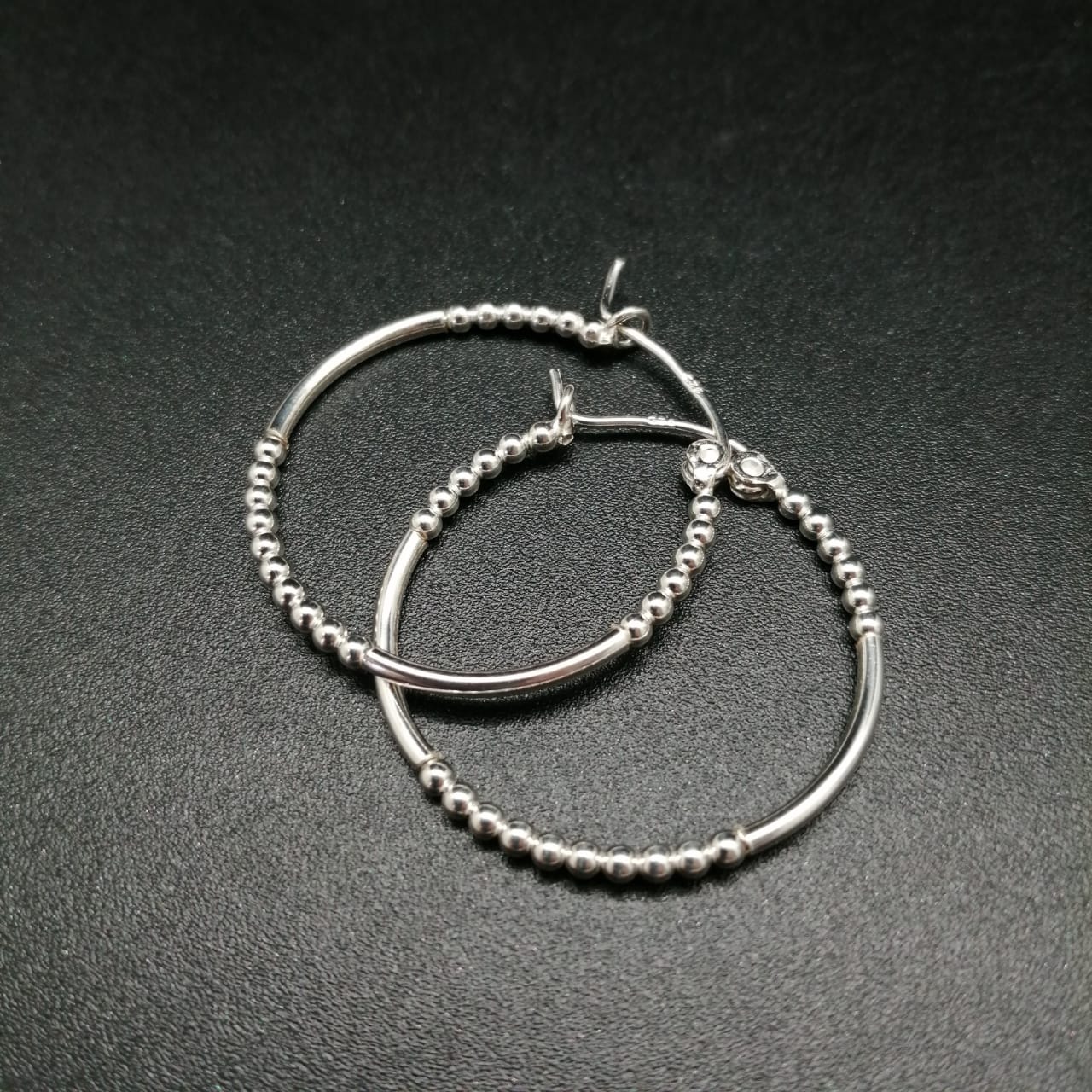 картинка Серьги - кольца из серебра d-3 см от магазина El Corazon