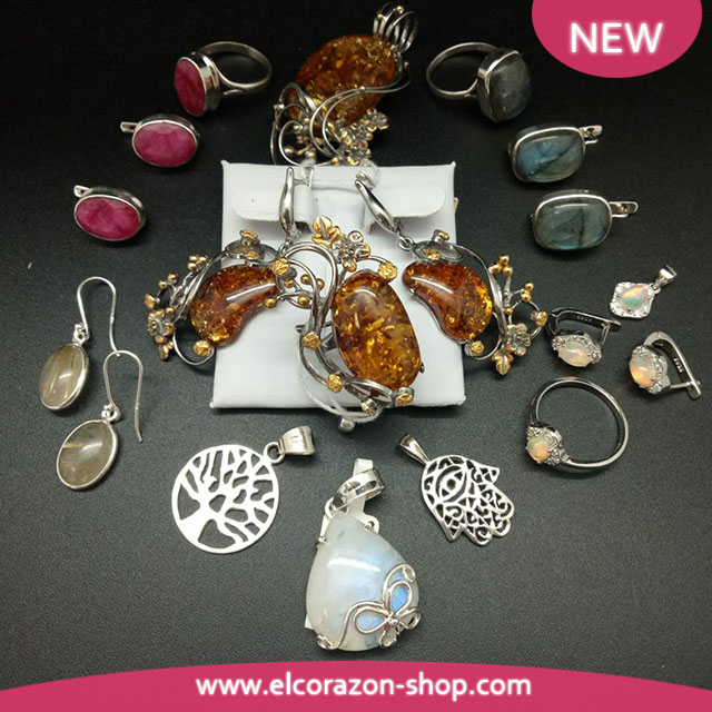 New! Jewelry made of silver and natural stones!