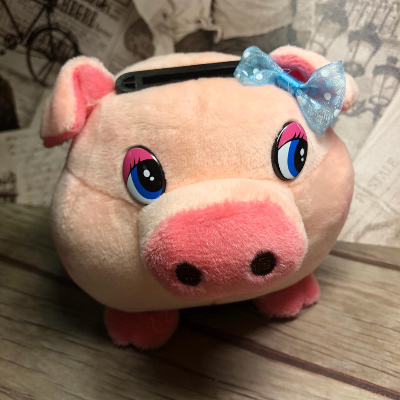 картинка Музыкальная копилка Свинка, персиковая от магазина El Corazon