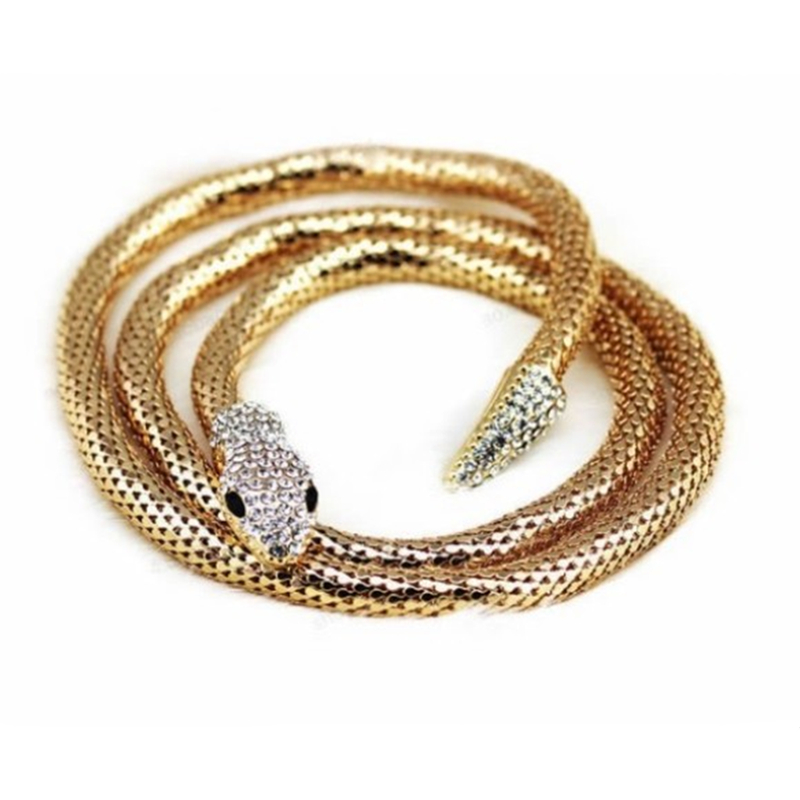 картинка Ожерелье-ремень-браслет вв виде змеи, золото от магазина El Corazon
