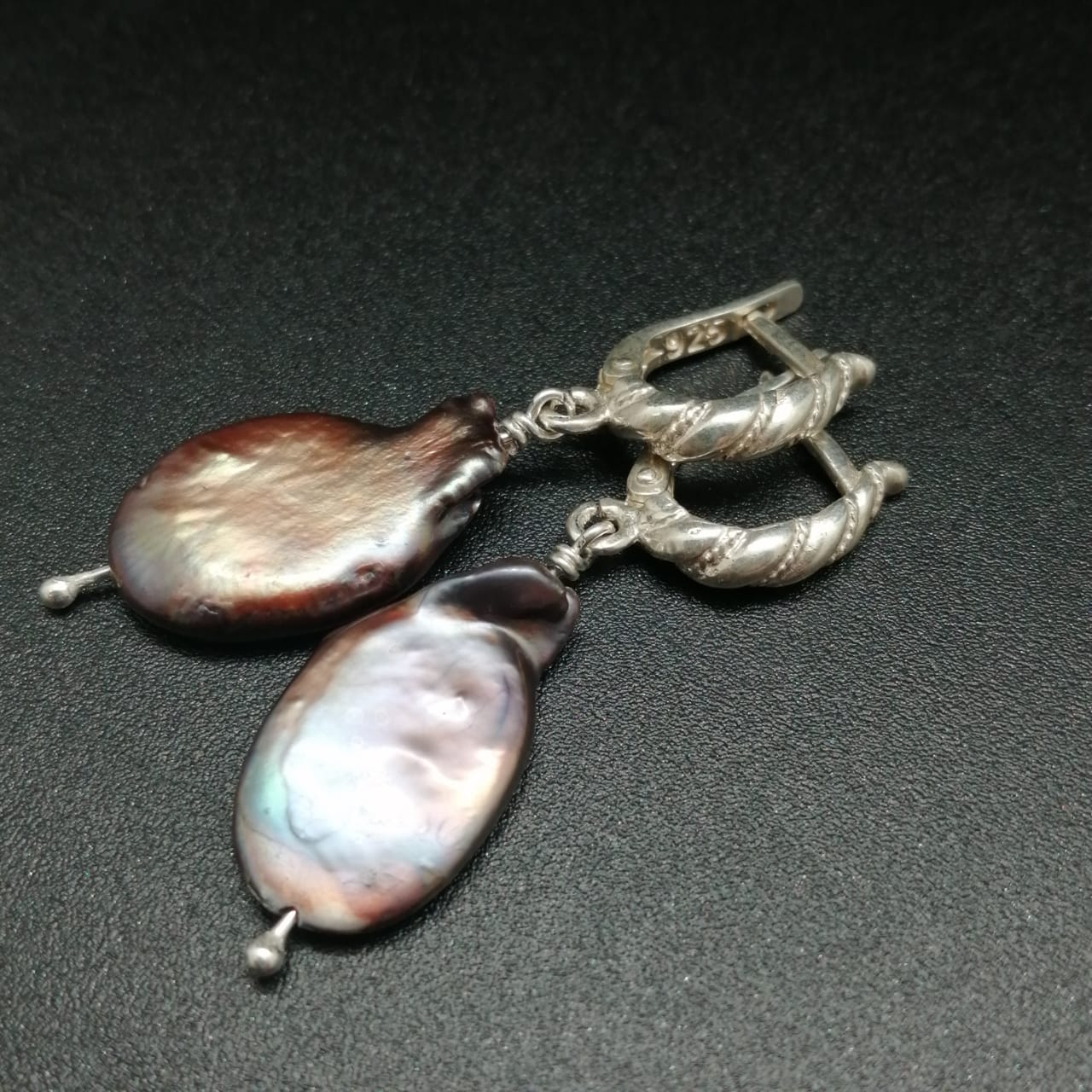 картинка Серьги из серебра и Барочного жемчуга 01 от магазина El Corazon