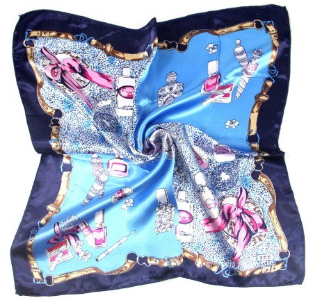 картинка Легкий, женский шелковый шарф-платок 50X50 cm 32 от магазина El Corazon
