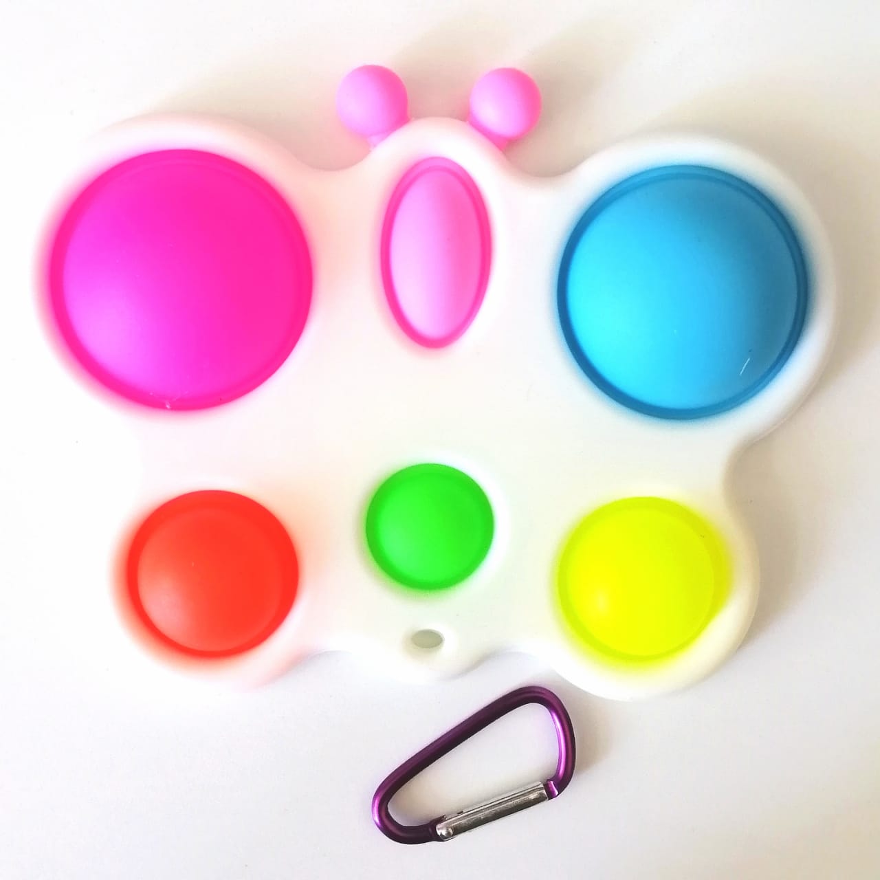 картинка Сенсорная игрушка антистресс Simple Dimple- Белая бабочка 16х12 см Pop it-43 от магазина El Corazon