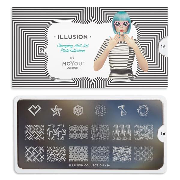 картинка MoYou London Illusion №16 Пластина для стемпинга от магазина El Corazon