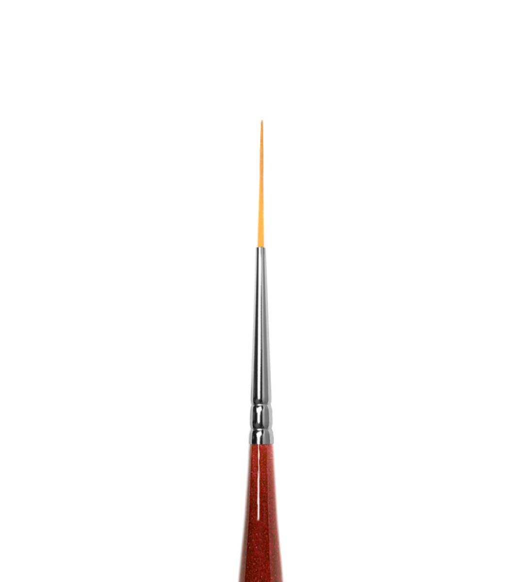 картинка Roubloff Кисть для дизайна ногтей "Страйпер" из рыжей синтетики №0, DC43R  от магазина El Corazon