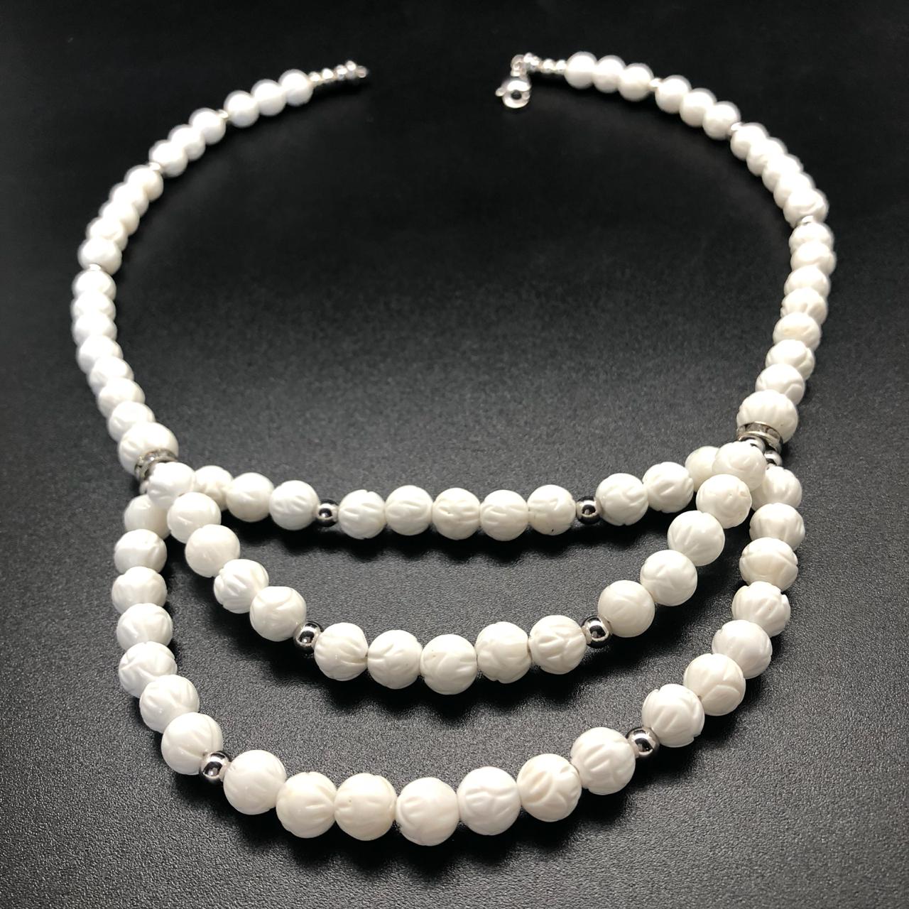 картинка Ожерелье из белого Коралла 48 см от магазина El Corazon