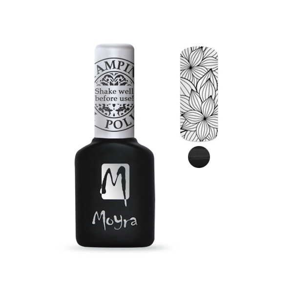 картинка Moyra - Гель-лак для стемпинга №SGP01 Чёрный 10 мл от магазина El Corazon