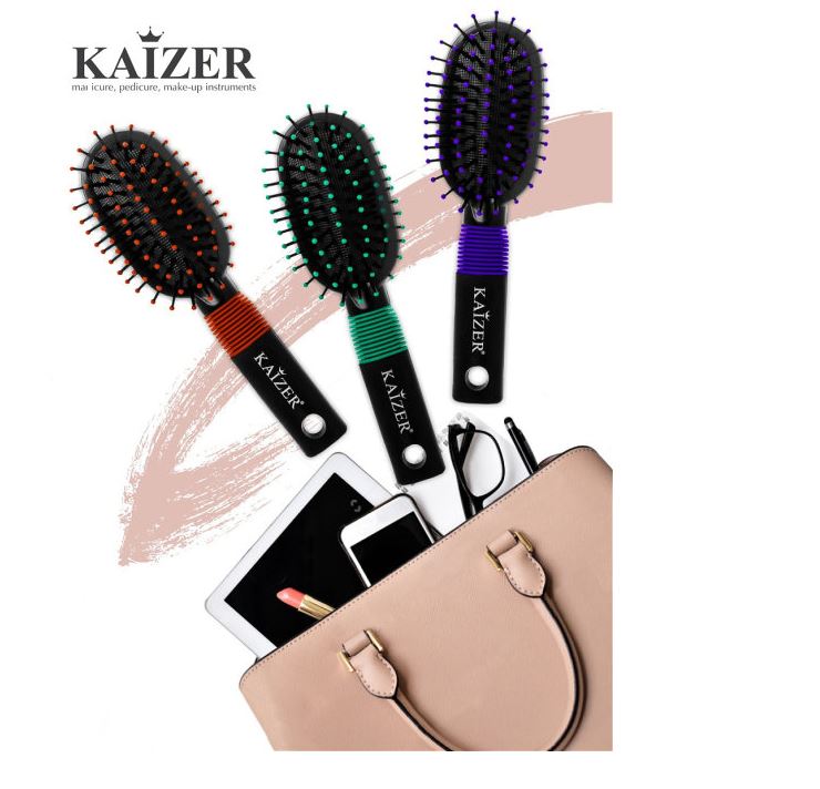 картинка Kaizer Массажная расческа для волос Компактная М9551В синяя от магазина El Corazon