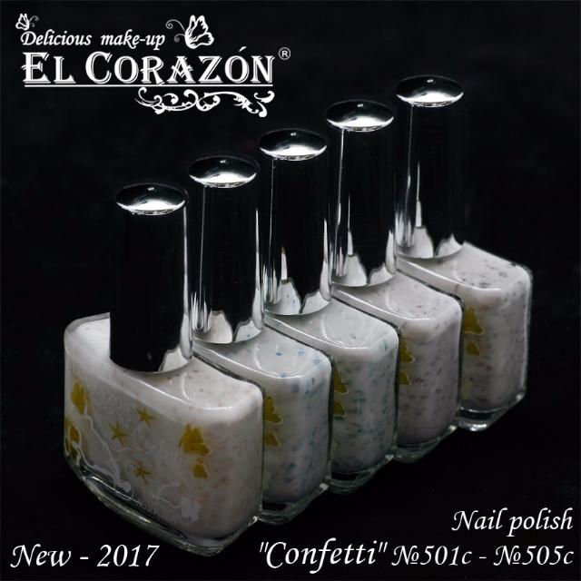 New colors of El Corazon "Confetti" nail polishes!