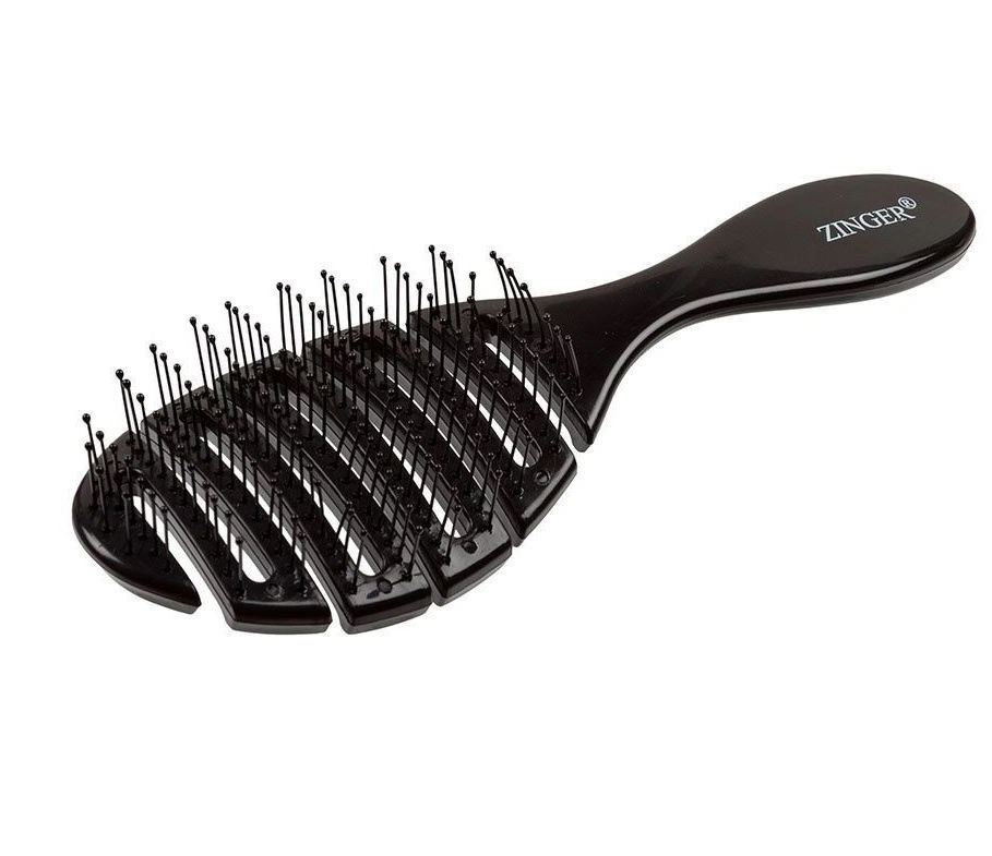 картинка Zinger Расческа массажная для мокрых волос 5047 Black от магазина El Corazon