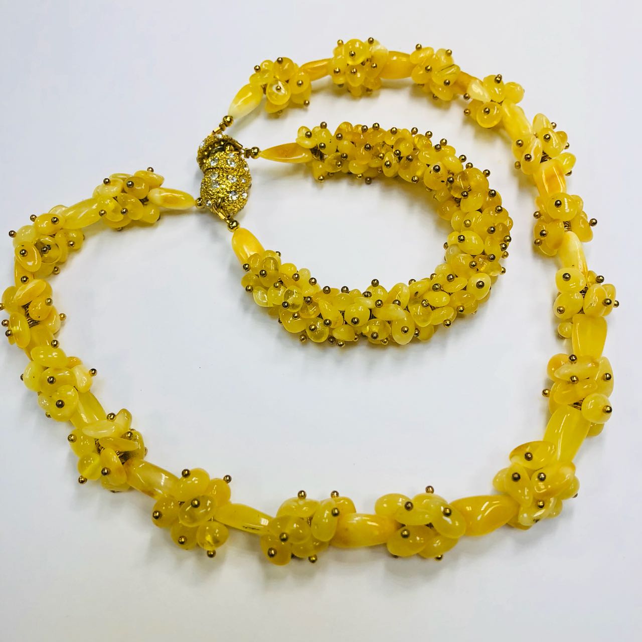 картинка Комплект ожерелье и браслет из янтаря 1 nl247 от магазина El Corazon