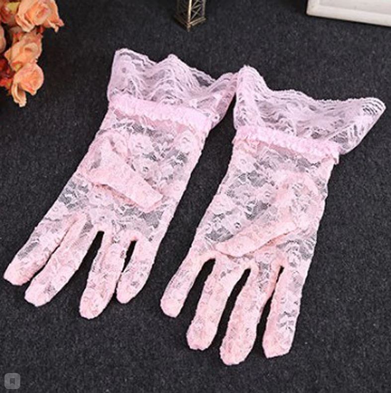 картинка Перчатки кружевные, светло розовые glov-15 от магазина El Corazon