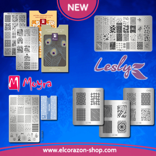 New stamping plates from the brands Lesly and Moyra!