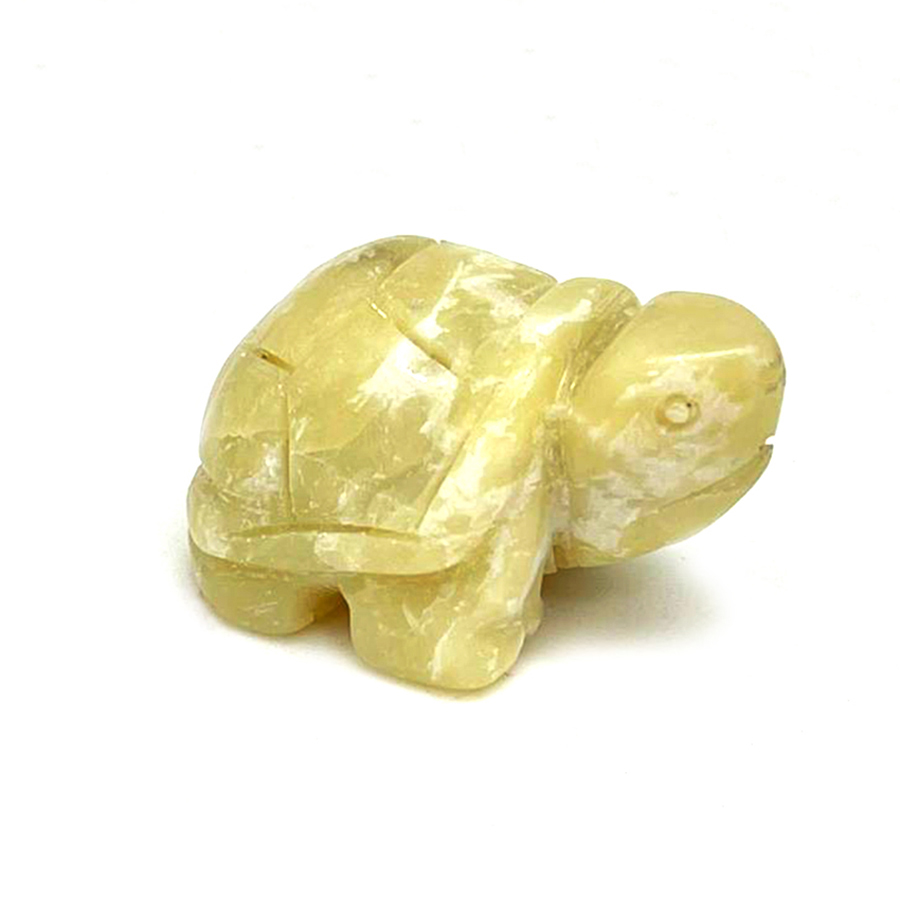 картинка "Черепаха-оберег" Сувенир Elit из натурального камня жадеит желтый Sr-Turt-16 от магазина El Corazon