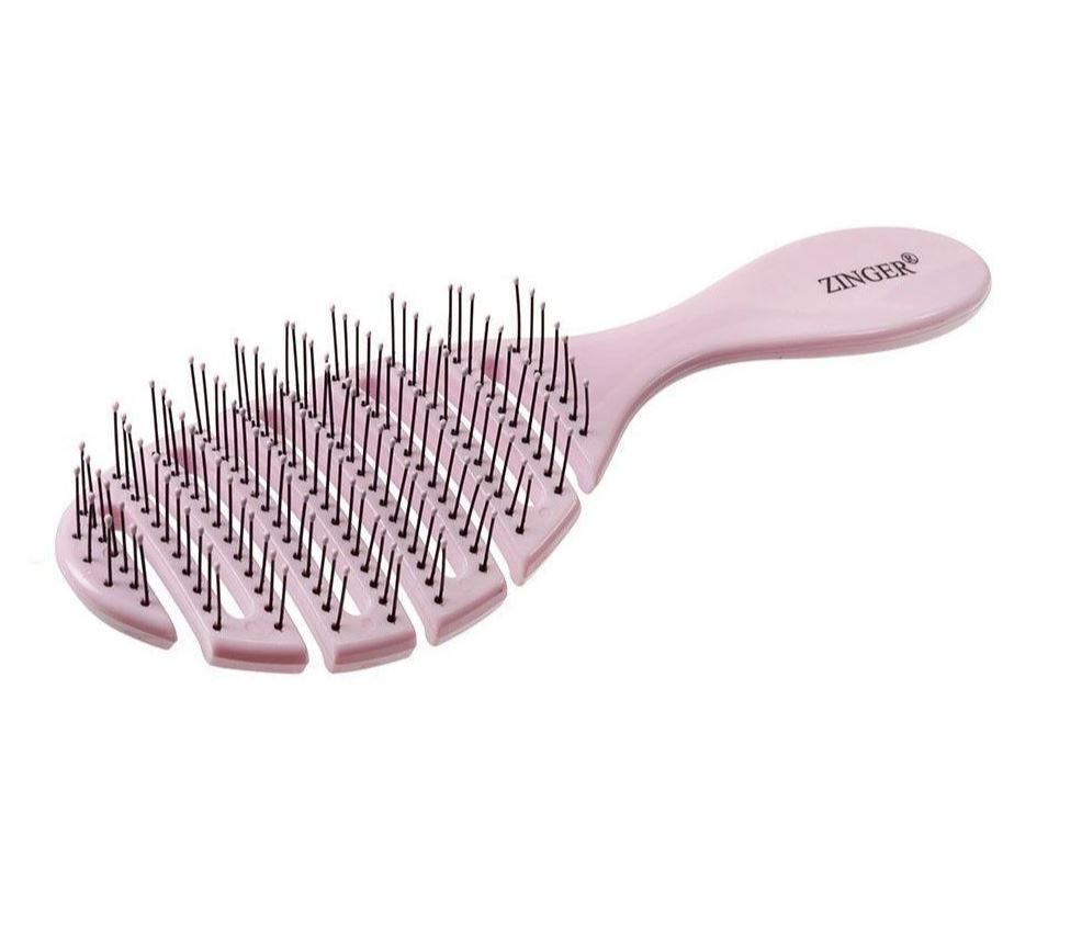 картинка Zinger Расческа массажная для мокрых волос 5047 Pink от магазина El Corazon