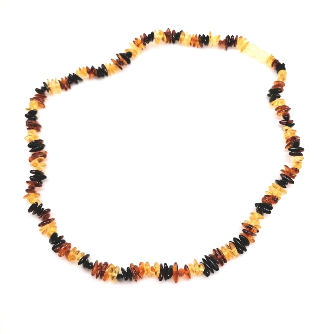 картинка Ожерелье из мелкого разноцветного янтаря, 50 см от магазина El Corazon