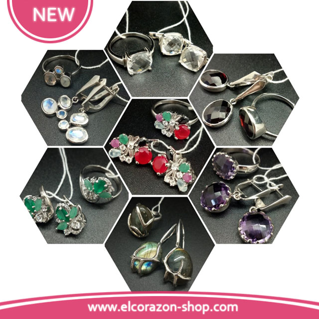 NEW! Jewelry of their silver and natural stones!