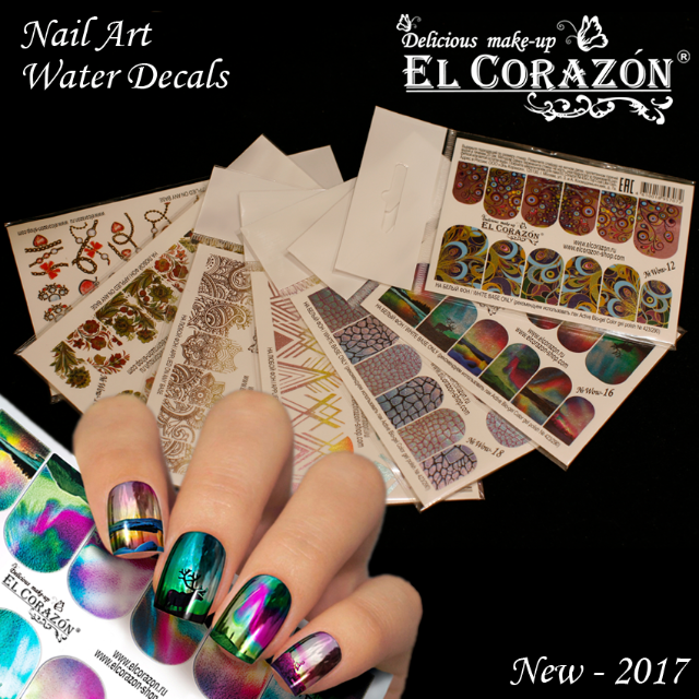 New! El Corazon Water decals with foil!
