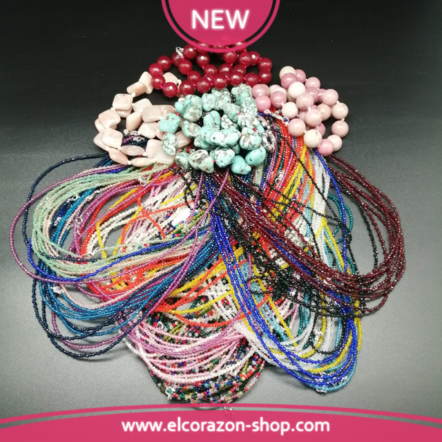 New trendy natural stone necklaces!