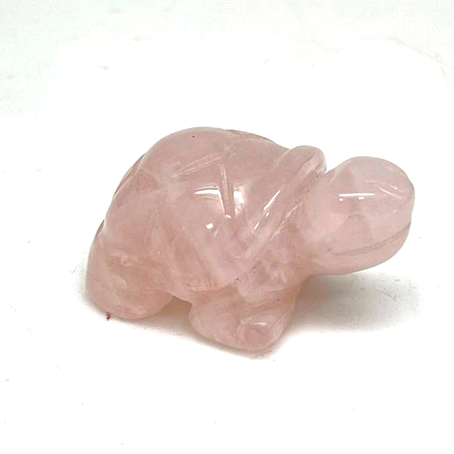 картинка "Черепаха-оберег" Сувенир Elit из натурального камня кварц розовый Sr-Turt-13 от магазина El Corazon