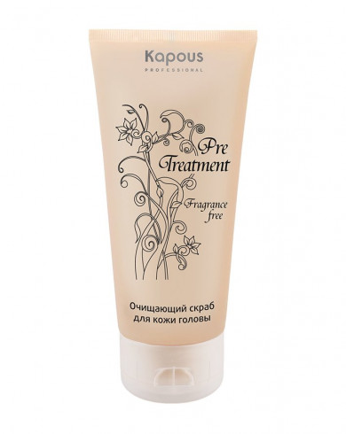 картинка Kapous Professional 150 мл, Очищающий скраб для кожи головы серии  "Pre Treatment" Fragrance free от магазина El Corazon