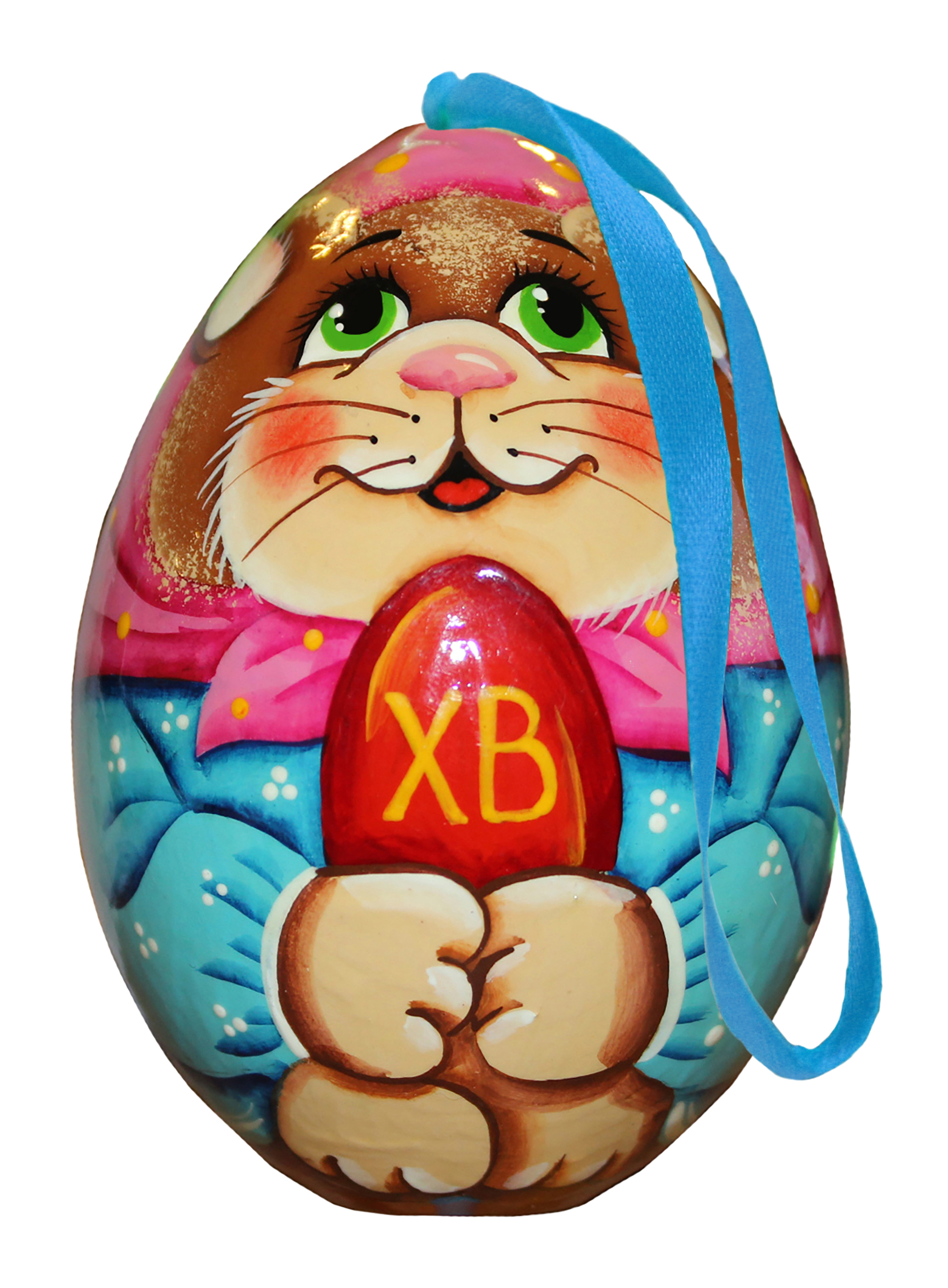 картинка Яйцо-пасхальное "Кошечка с яйцом" 311121 от магазина El Corazon