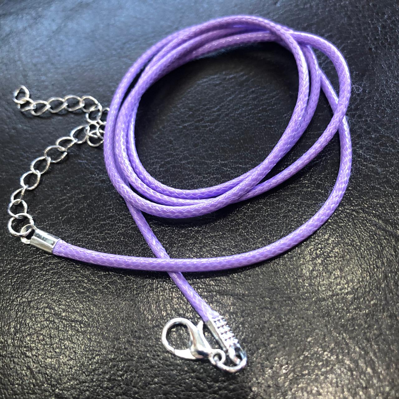 картинка Шнурок для кулонов или подвесок 50 см светло фиолетовый  от магазина El Corazon