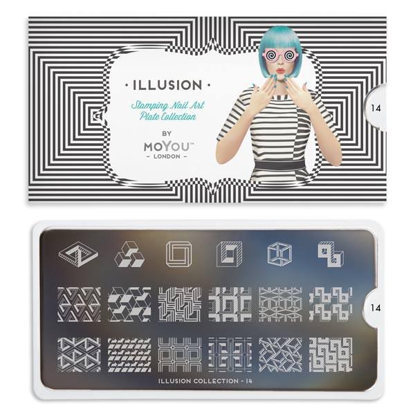 картинка MoYou London Illusion №14 Пластина для стемпинга от магазина El Corazon
