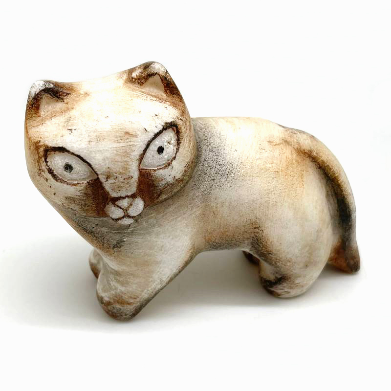 картинка Сувенир Кошка Машка из натурального камня Sr-Bor025 от магазина El Corazon