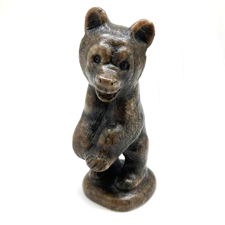картинка Сувенир Медведь бурый резной из натурального камня Sr-Bor003 от магазина El Corazon