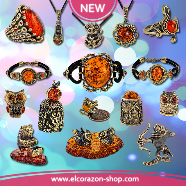 New jewelry and souvenirs from amber and brass!