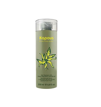 картинка Kapous Professional 200 мл, Шампунь для волос с эфирным маслом цветка дерева Иланг-Иланг от магазина El Corazon