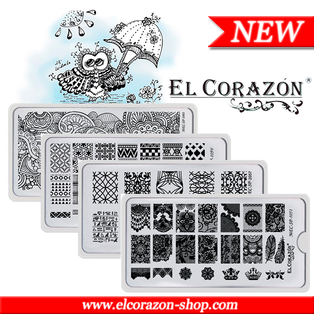 NEW! El Corazon stamping plates!