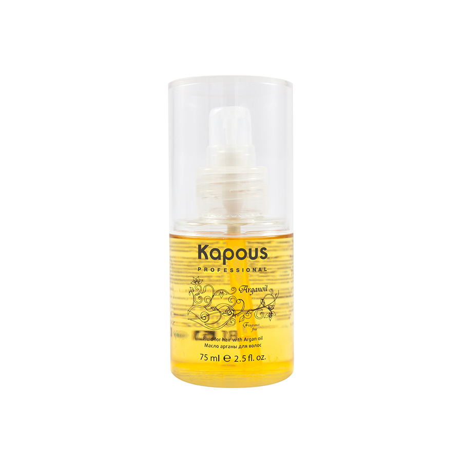 картинка Kapous Professional 75 мл, Масло арганы для волос серии "Arganoil" Fragrance free от магазина El Corazon